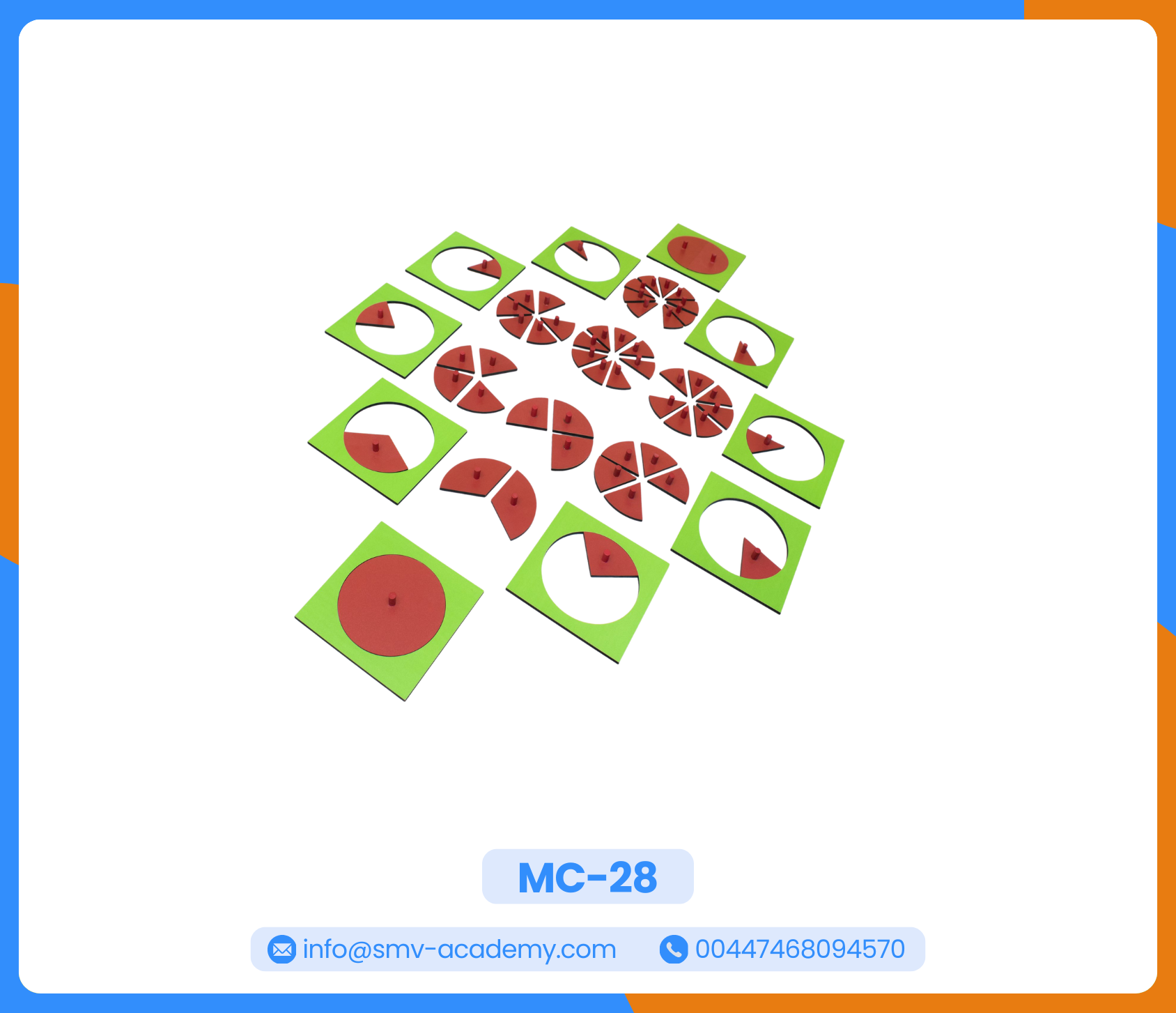 كسور الدائرة والحامل - Circle Fractions with Stands